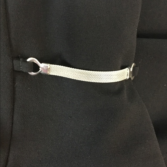 Liz Claiborne size 4 black jumpsuit w/silver detail & zippered lining … - Picture 10 of 16